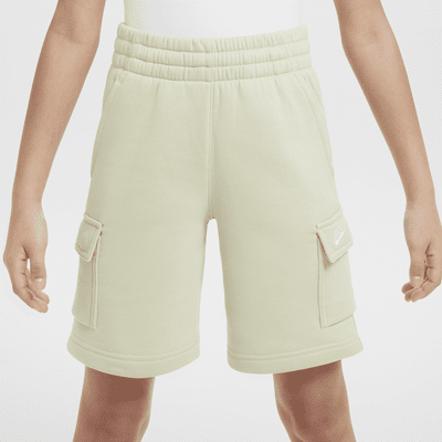 Shorts cargo para niños talla grande Nike Sportswear Club Fleece