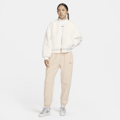 Nike Sportswear 女款雙面人造毛皮飛行夾克