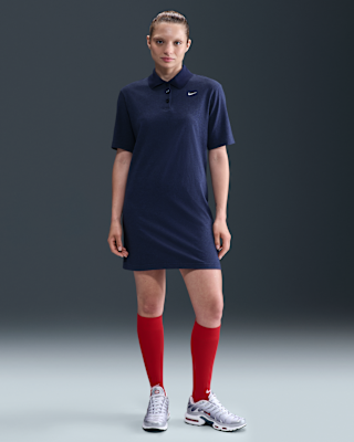 Женские шорты Nike Sportswear Essential Short-Sleeve Polo Dress