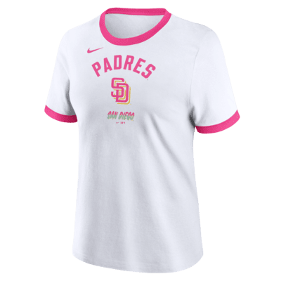 San Diego Padres City Connect Women's Nike MLB Ringer T-Shirt