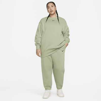 Nike Sportswear Phoenix Fleece Women's High-Waisted Oversized Tracksuit Bottoms (Plus Size)