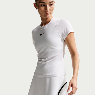 NikeCourt Advantage Dri-FIT-tennisskjørt med høyt liv til dame