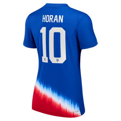 Jersey de fútbol Nike Dri-FIT ADV de la selección nacional de fútbol femenino de Estados Unidos visitante 2024 Match Lindsey Horan para mujer