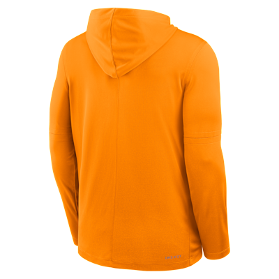 Playera de manga larga universitaria Nike Dri-FIT con gorro para hombre Tennessee Sideline