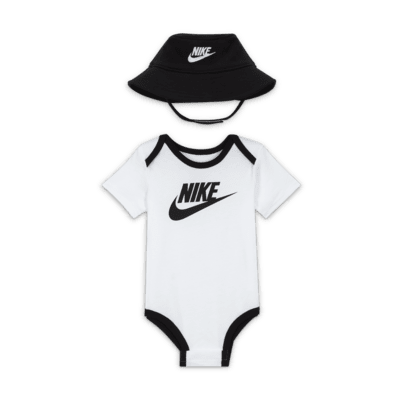 Nike Baby Bodysuit and Hat Box Set