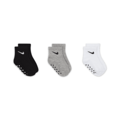 Nike Baby Gripper Ankle Socks (3 Pairs)