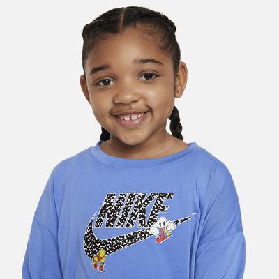 Nike Notebook Print Long Sleeve Knit Top Little Kids Top