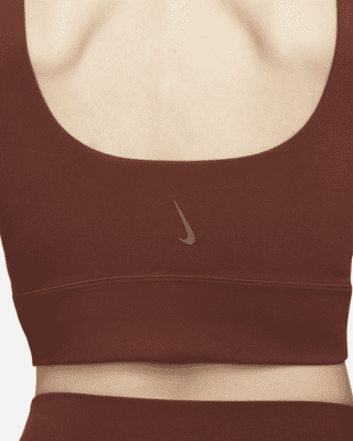 nike yoga luxe infinalon crop top