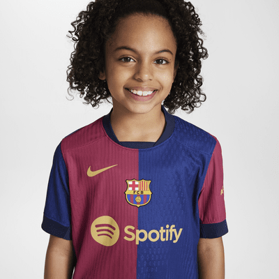 F.C. Barcelona 2024/25 Match Home Older Kids' Nike Dri-FIT ADV Football Authentic Shirt