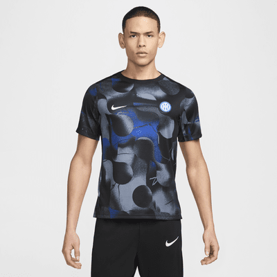 Inter Mailand Academy Pro Nike Dri-FIT Pre-Match Kurzarm-Fußballoberteil (Herren)