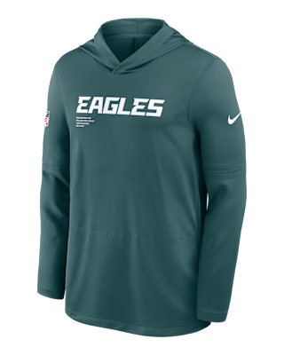 Мужские  Philadelphia Eagles Pure Fury Sideline Nike Dri-FIT NFL Long-Sleeve Hooded Top