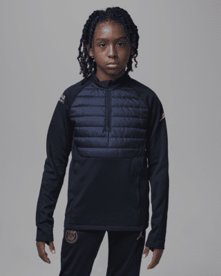 Подростковые  Paris Saint-Germain Academy Winter Warrior Big Kids' Jordan Therma-FIT Soccer Drill Top