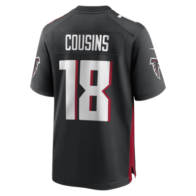 Jersey de fútbol americano Nike de la NFL Game para hombre Kirk Cousins Atlanta Falcons