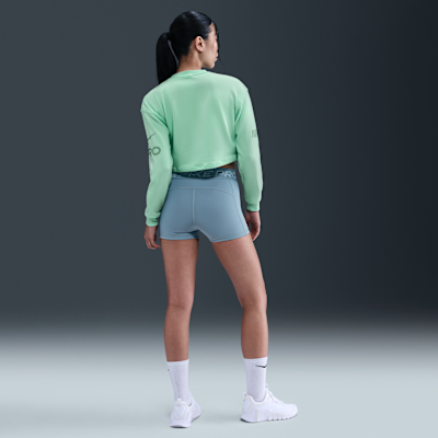Nike Pro Women's Dri-FIT Loose Crew-Neck French Terry Sweatshirt