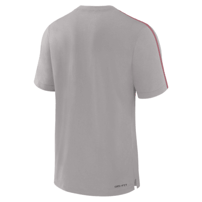 Playera universitaria Nike Dri-FIT para hombre Ohio State Buckeyes Sideline Player