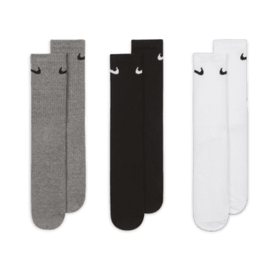 Středně vysoké tréninkové ponožky Nike Everyday Lightweight (3 páry)
