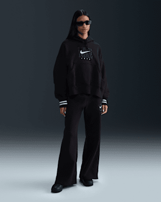 Женские  Nike Sportswear Phoenix Fleece High-Waisted Wide-Leg Graphic Pants