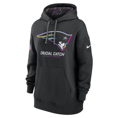 Sudadera con gorro sin cierre Nike de la NFL para mujer New England Patriots Crucial Catch Club