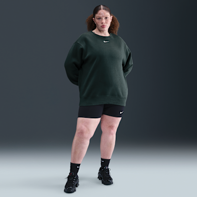 Sudadera oversized de cuello redondo de tejido Fleece para mujer (talla grande) Nike Sportswear Phoenix