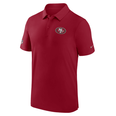 San Francisco 49ers Sideline Nike Dri-FIT Coach Short Sleeve Polo - Mens