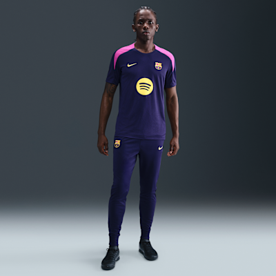 Męska koszulka piłkarska z krótkim rękawem Nike Dri-FIT FC Barcelona Strike