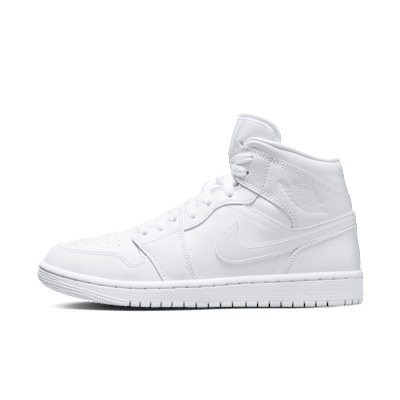 black and white jordan 1 mid womens