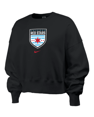 Женский свитшот Chicago Red Stars Phoenix Fleece Nike NWSL Crew-Neck