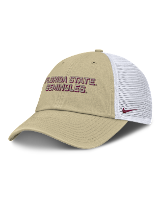 Мужские  Florida State On-Field Club Gameday Nike College Trucker Adjustable Hat