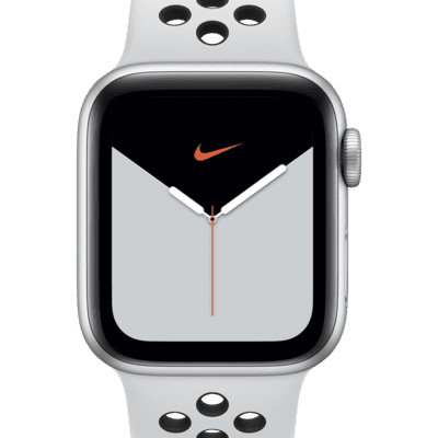 Boîtier en aluminium argent 40 mm Apple Watch Nike Series 5 (GPS + Cellular) avec Bracelet Sport Nike Open Box