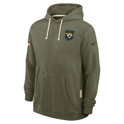 Jacksonville Jaguars Salute to Service Sideline Dominant Force Men's Nike Dri-FIT NFL Pullover Hoodie