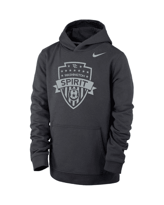 Подростковое худи Washington Spirit Club Fleece Big Kids' (Boys') Nike Soccer Hoodie