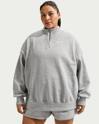Женские  Nike Sportswear Phoenix Fleece Over-Oversized 1/4-Zip (Plus Size)