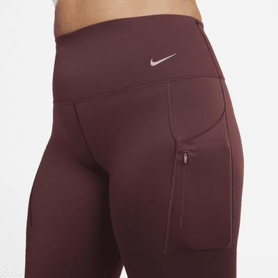 Nike Go Leggings in voller Länge mit Taschen, starkem Halt und hohem Bund für Damen