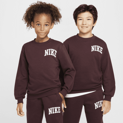 Nike Sportswear Club Big Kids' French Terry Crew-Neck Sweatshirt