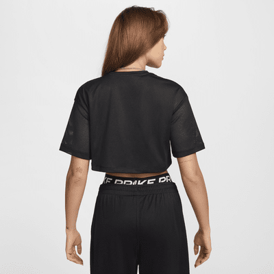 Nike Sportswear kort T-shirt met mesh voor dames