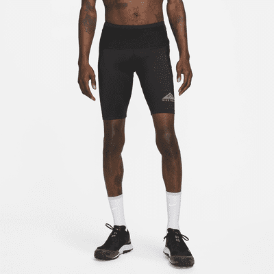 Nike Men's Tight Fast Short - Black/Reflective Silver - Running Bath