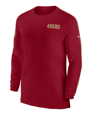 Мужские  San Francisco 49ers Sideline Coach Nike Dri-FIT NFL Long-Sleeve Top