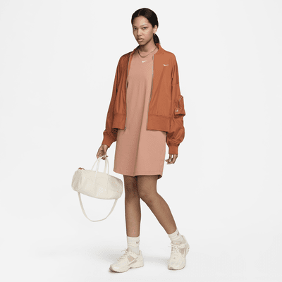 Vestido tipo playera oversized para mujer Nike Sportswear Chill Knit