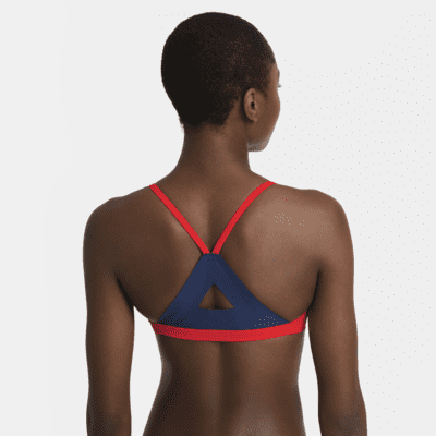 Nike Solid Women's Tri-Back Bikini Top