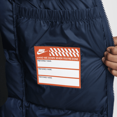 Nike Sportswear Heavyweight Synthetic Fill EasyOn Older Kids' Therma-FIT Repel Loose Hooded Parka