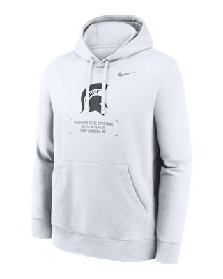 Мужское худи Michigan State Club Basketball 2-Hit Nike College Pullover Hoodie для баскетбола