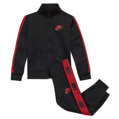 nike red black tracksuit