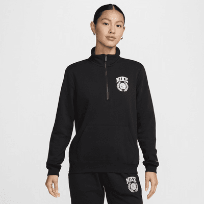 Sudadera con cierre de 1/4 para mujer Nike Sportswear Club Fleece