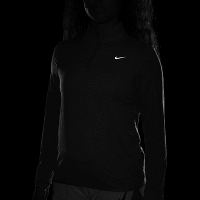 Nike Swift hardlooptop met korte rits en UV-bescherming voor dames