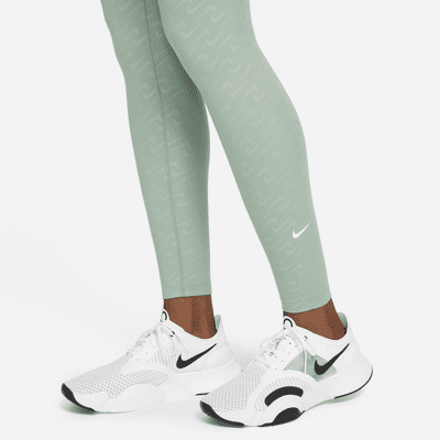 Leggings estampados de 7/8 de tiro medio para mujer Nike One Icon Clash