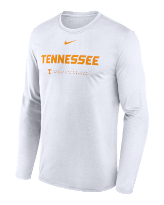 Мужская футболка Tennessee Courtside Basketball Shootaround Legend Nike Dri-FIT College Long-Sleeve для баскетбола
