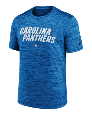 Nike Men's Dri-Fit Sideline Velocity (NFL Carolina Panthers) Long-Sleeve T-Shirt in Blue, Size: Small | 00KX44I9D-078