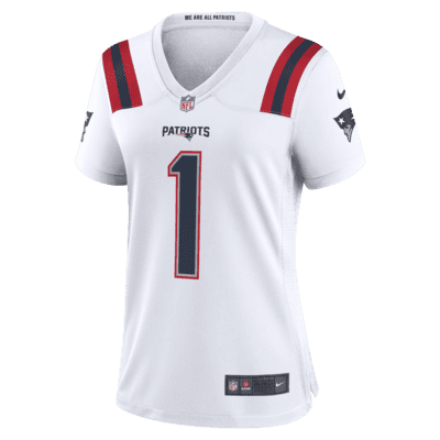 NFL New England Patriots (Cam Newton) Women's Game Football Jersey