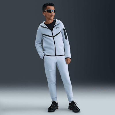 Sudadera con gorro con cierre completo para niños grandes Nike Sportswear Tech Fleece