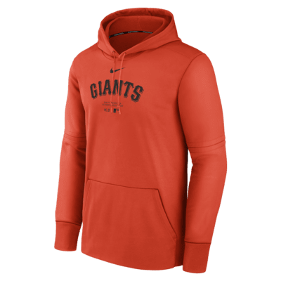 Sudadera con gorro sin cierre Nike Therma de la MLB para hombre San Francisco Giants Authentic Collection Practice